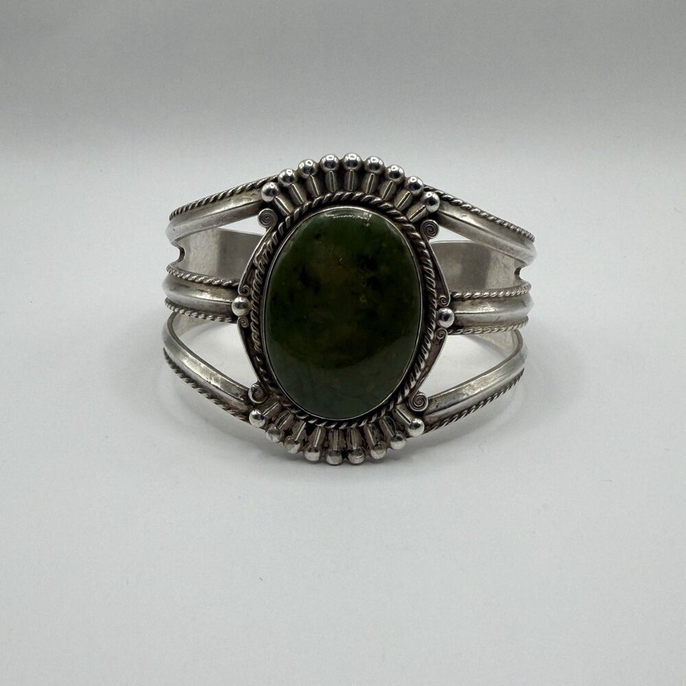 925 Sterling Silver Arrow Cuff Bracelet Large Southwestern Native Style